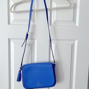 Kate Spade pebbled leather saddle bag